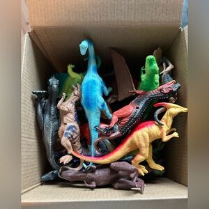 Box of Dinosaurs/ Toys